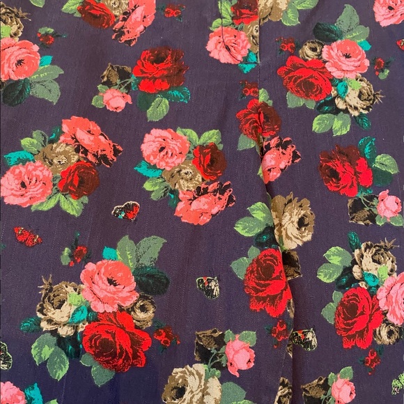 Larry Levine Vintage Rose Floral Pants - Picture 7 of 13